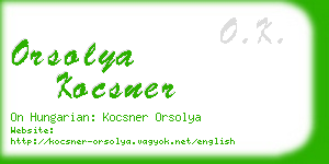 orsolya kocsner business card